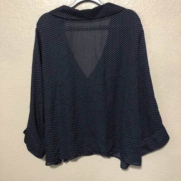 Cato Woman Polka Dot Faux Wrap Blouse | Women's Size 26/28 - Picture 2 of 10